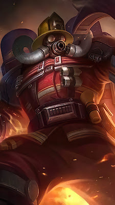 johnson fire chief skinmobile legends wallpaper hd