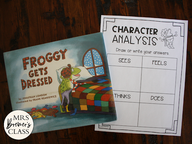 Froggy Gets Dressed book activities unit of Common Core aligned literacy companion activities for Kindergarten & First Grade