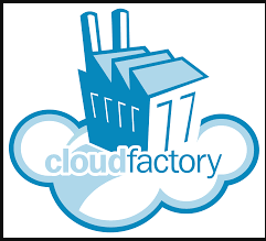 The logo of CloudFactory, a data annotation and AI training platform utilizing human intelligence for scalable and high-quality data labelling.
