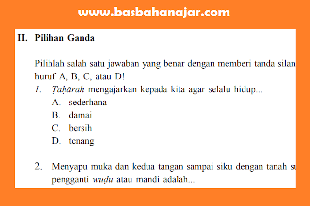 Kunci Jawaban PAI Kelas 7 Halaman 42 - 44 Uji Kompetensi Bab 3