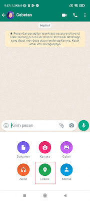 How to make a fake location on Whatsapp without App 2