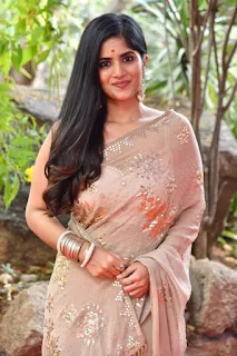 Actress Megha Akash stills at Ravanasura Movie launch