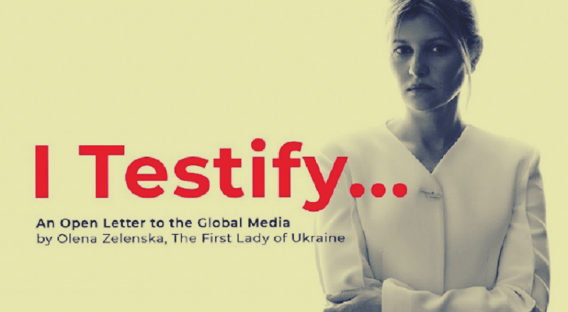 Ukrayna First Lady'sinden dünyaya açık mektup!