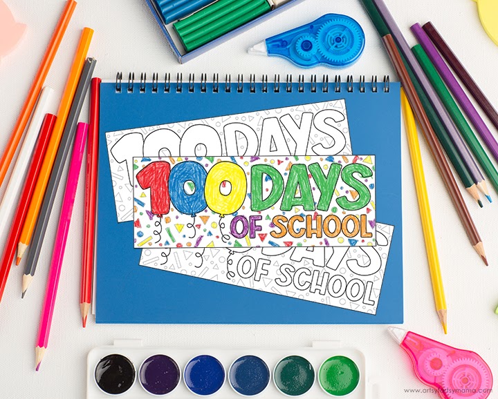 100 Days of School Bookmarks