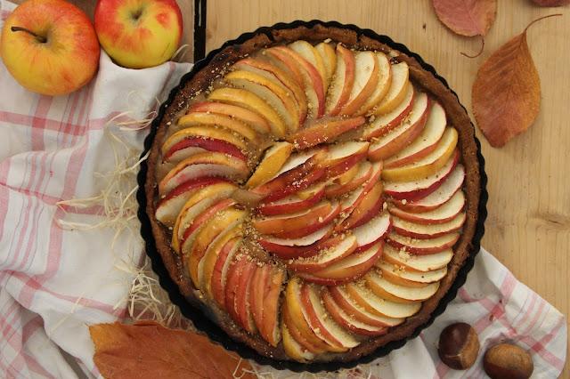 Tarte pomme-châtaigne (sans sucres ajoutés)