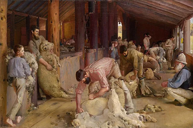 Shearing the Rams, 1890 - Tom Roberts