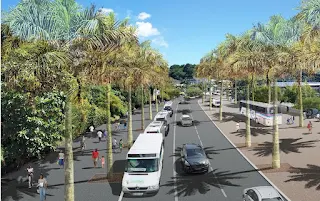 Pose de la première pierre du premier réseau de transport en commun à Mayotte