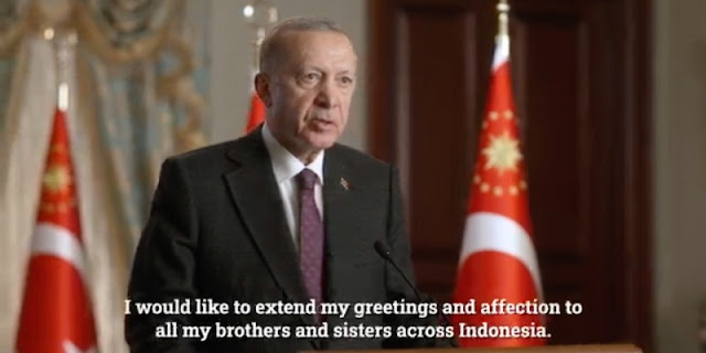 Kenang Tsunami 2004, Erdogan: Saya Bersyukur Bisa Melihat Langsung Saudara Kami di Aceh