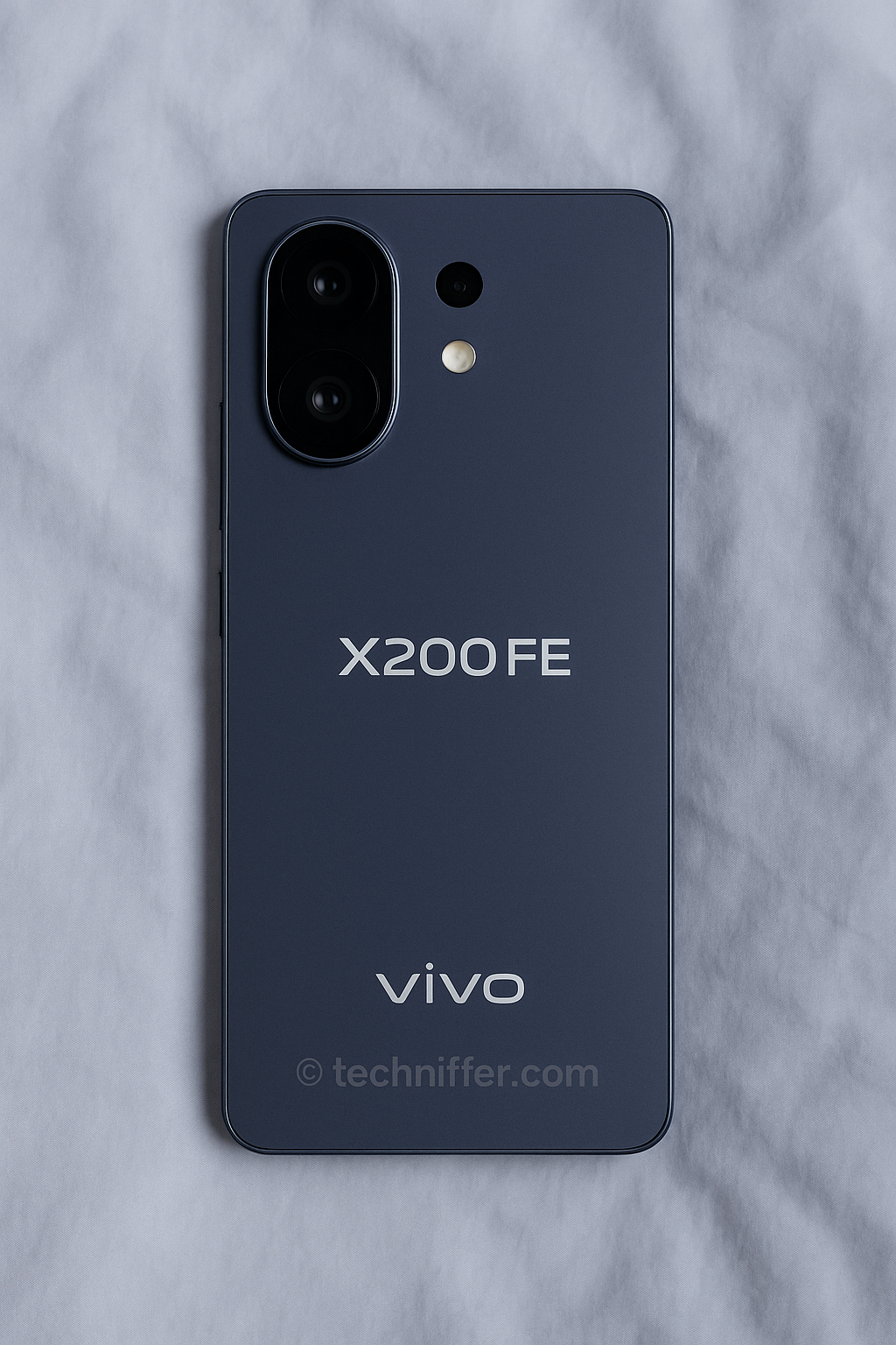 Vivo X200 FE का स्लीक डिजाइन और कॉम्पैक्ट साइज दिखाता हुआ, 6.31 इंच AMOLED डिस्प्ले के साथ प्रीमियम लुक