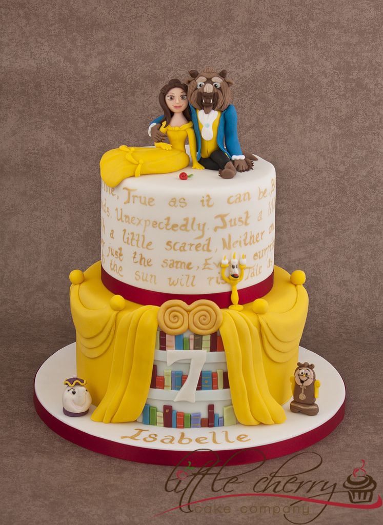 beauty and the beast cakes