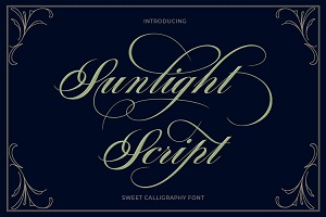 Sunlight Script by Teuku Fahruddin | Typehill Studio