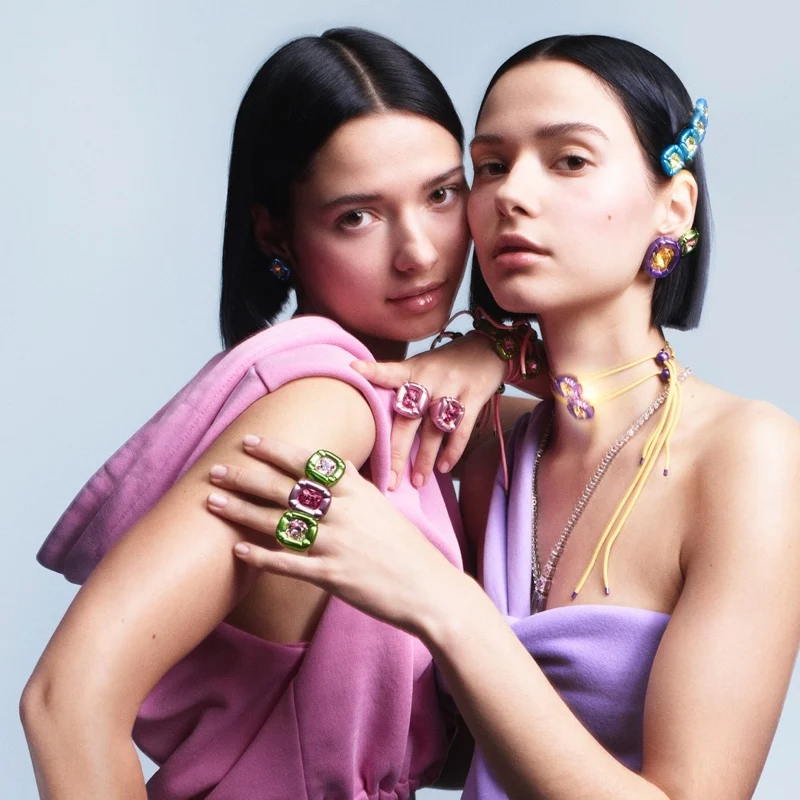 Bloom Twins star in Swarovski Dulcis jewelry campaign.