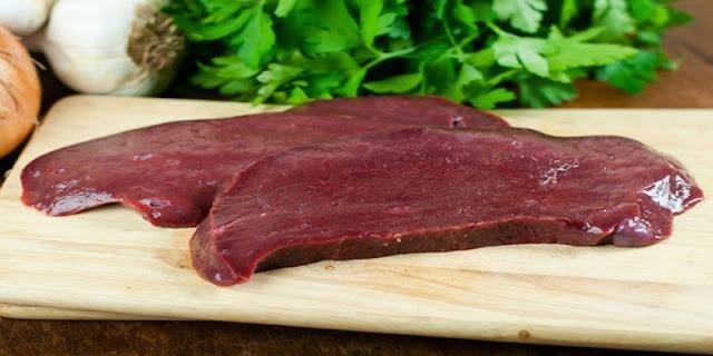 Foods rich in vitamin A: Beef liver