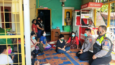 Polres Cilegon Kunjungi Rumah Korban Laka Lantas di Balikpapan 