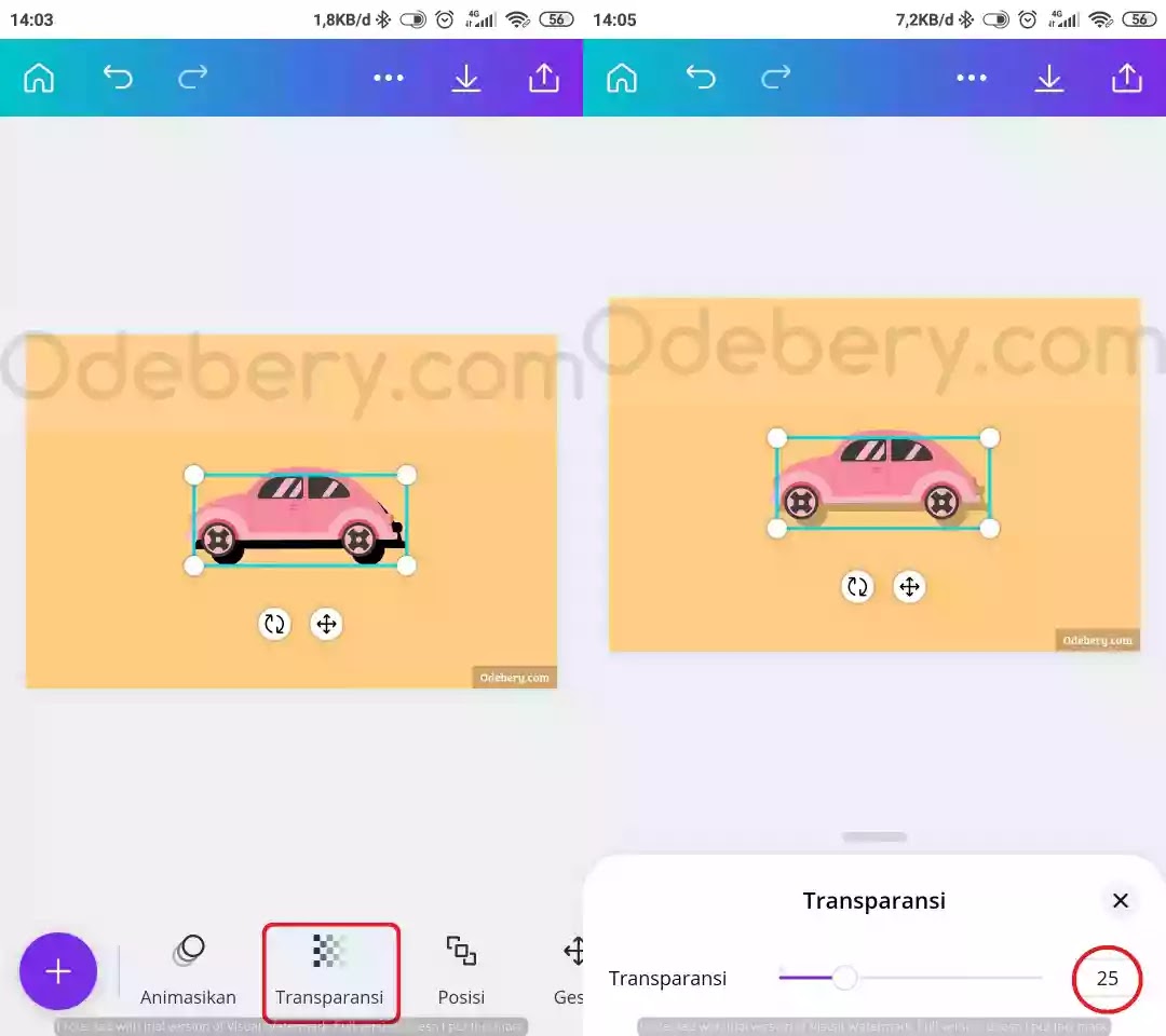 Cara Membuat Efek Bayangan di Aplikasi Canva