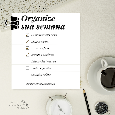 Organize sua semana