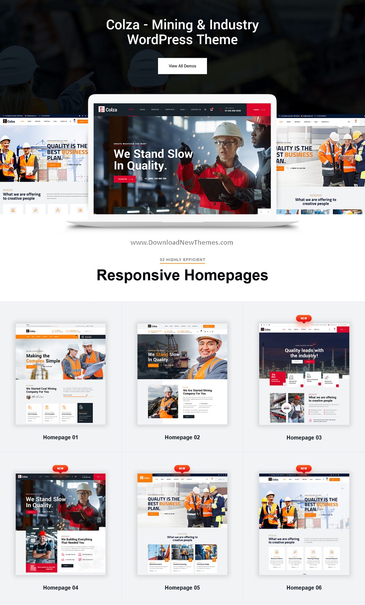 Colza - Mining & Industry WordPress Theme