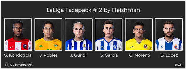 LaLiga Facepack #12 For eFootball PES 2021