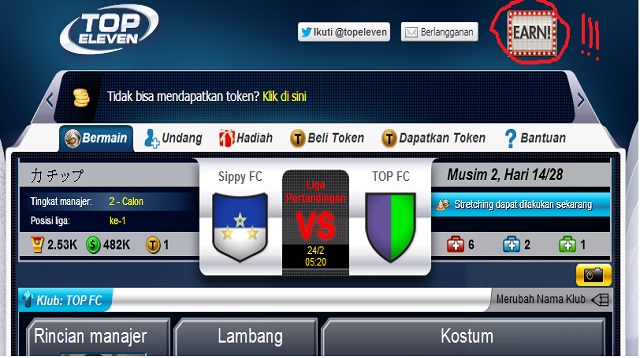 Cara Hack Top Eleven