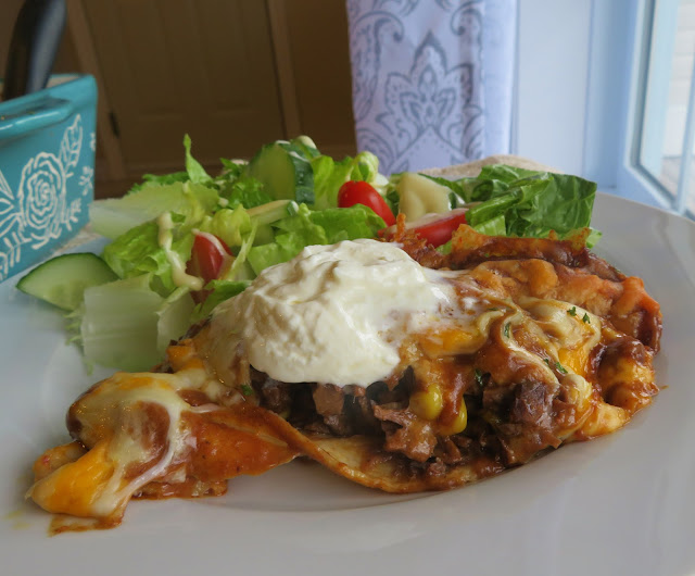 Shredded Beef Enchiladas