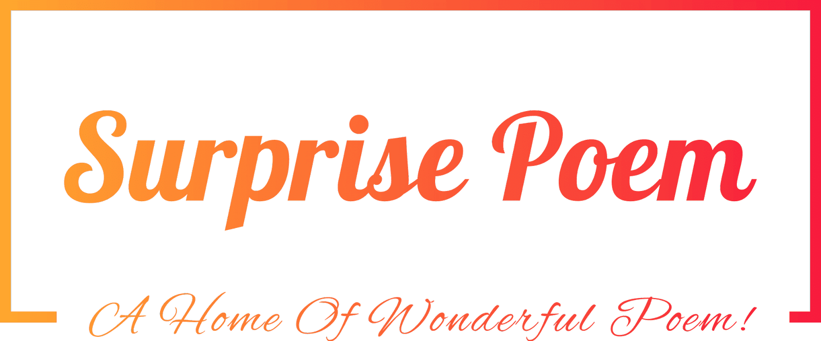 Surprise Poem | A Home Of Wonderful Poems