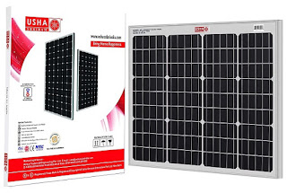 7. Usha Shriram Solar Panel 50 Watt-12 Volt Mono Crystalline Panel