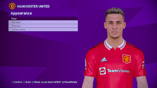 Face Antony V2 2022 for PES 2017