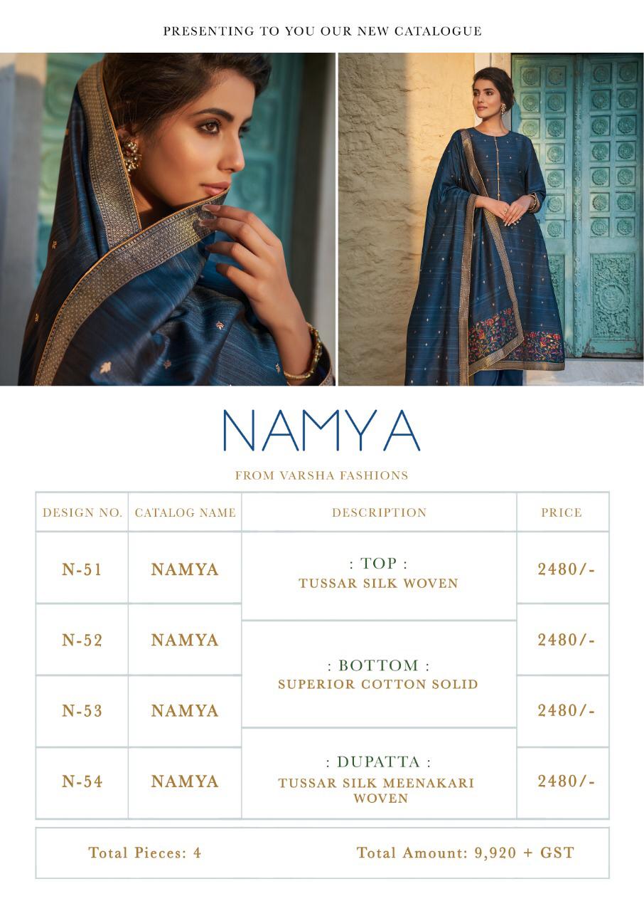 Varsha Fashions Namya Salwar Suits Catalog Lowest Price