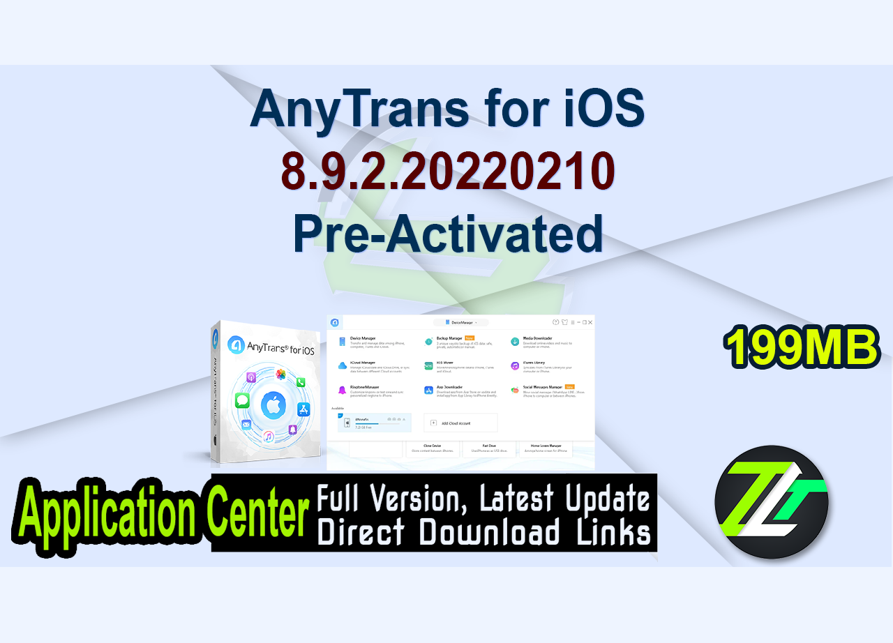 AnyTrans for iOS 8.9.2.20220210 Pre-Activated