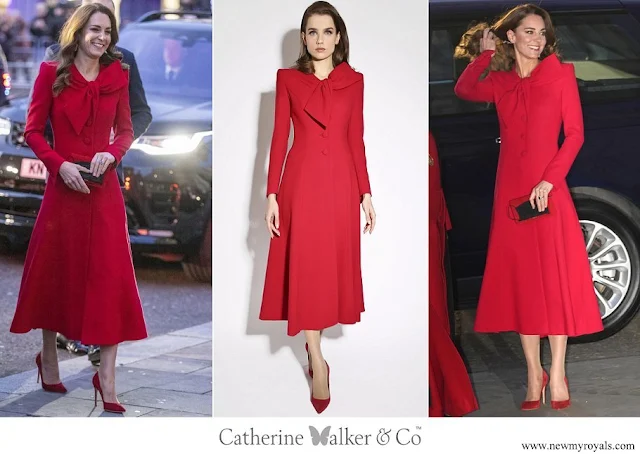 Kate Middleton wore Catherine Walker Beau Tie coat