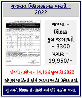 gujarat-vidhyasahayak-bharti-2022