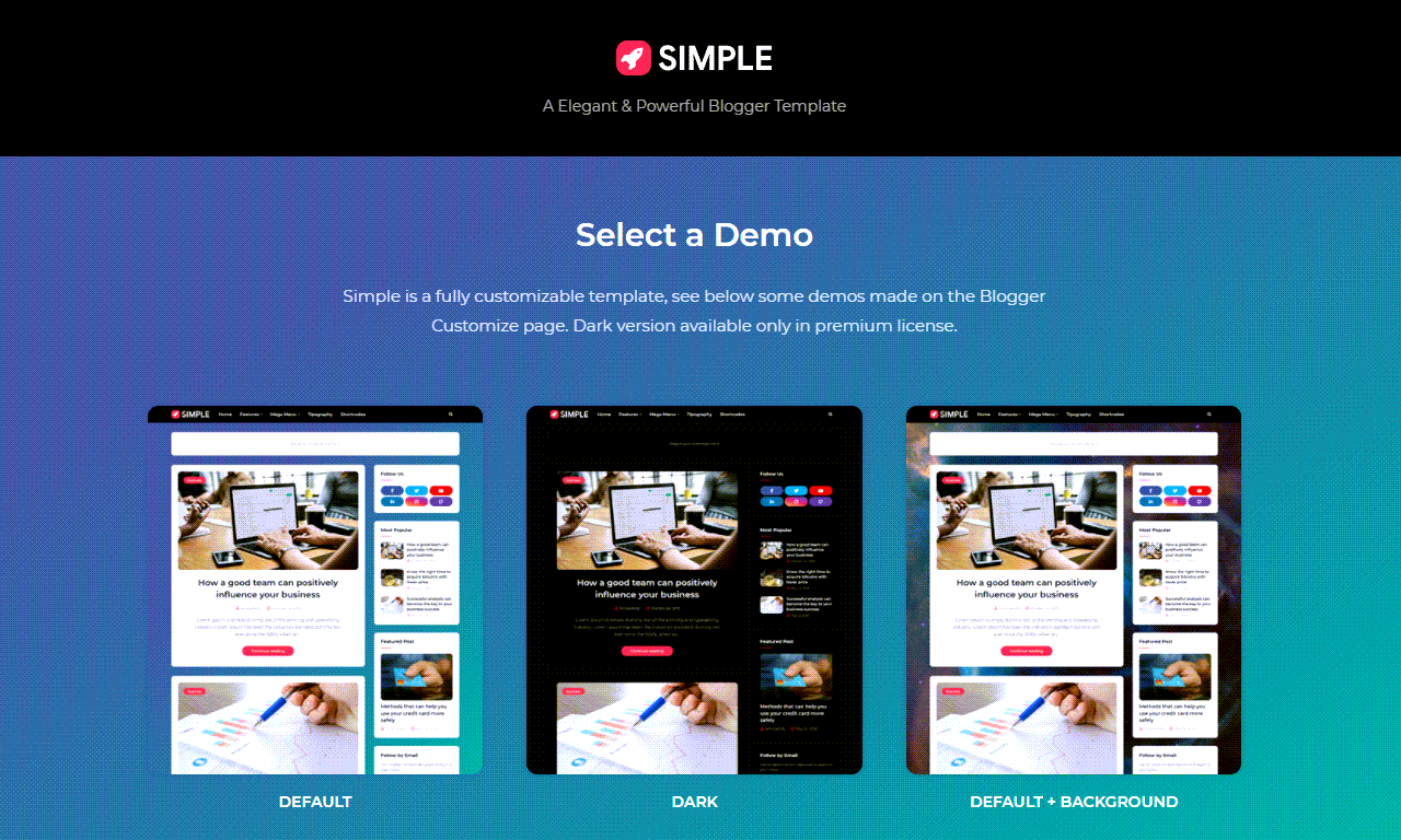 Simple Responsive Blogger Template