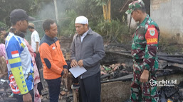 Satu Rumah Terbakar Akibat Konsleting di Ciambar Sukabumi