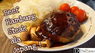 How to Cook Japanese Hambagu Steak Recipe, Very Easy