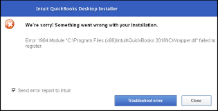 Error 1904 while installing QuickBooks
