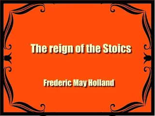 The reign of the Stoics