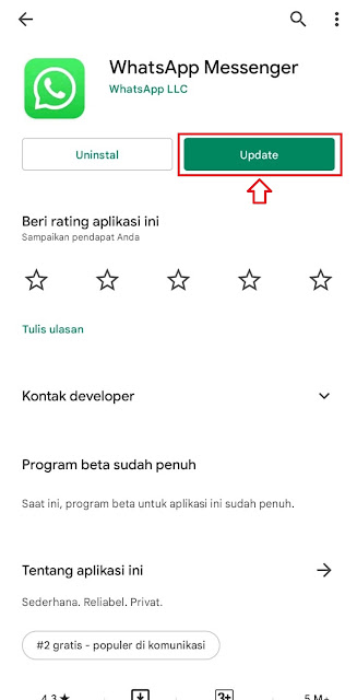 Cara Mengatasi Aplikasi Whatsapp Kadaluarsa