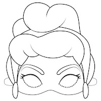 Cinderella coloring page for kids age 4-8