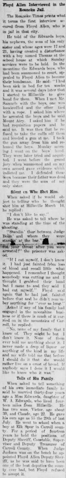 The Mount Airy News (Mt Airy, NC) – 28 Mar 1912, Thur, p 1