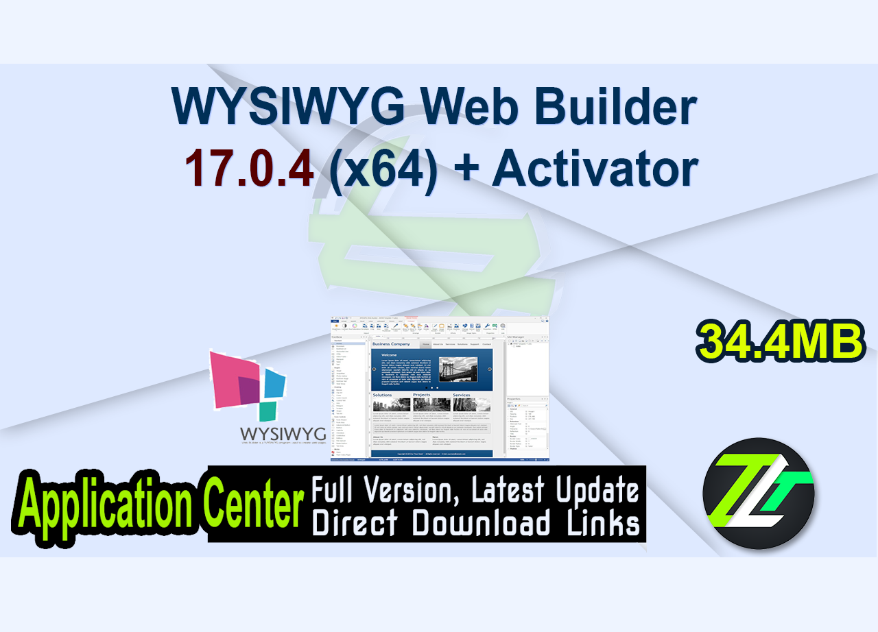 WYSIWYG Web Builder 17.0.4 (x64) + Activator