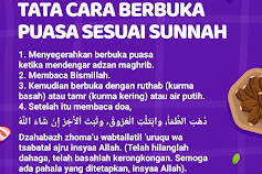 Tata Cara Berbuka Puasa Sesuai Sunnah Nabi Muhammad SAW