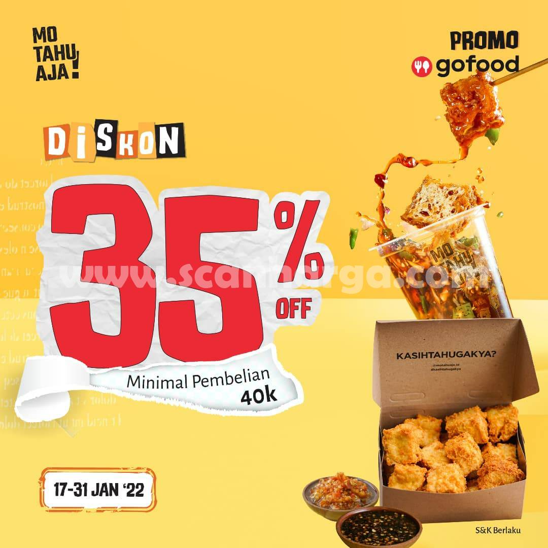 Promo Mo Tahu Aja Diskon 35% pembelian via GOFOOD