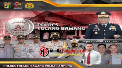 Polres Tulang Bawang Raih Penghargaan Yanlik Dari Kementerian PANRB