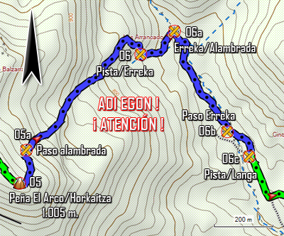 Zona fuera de camino/senda