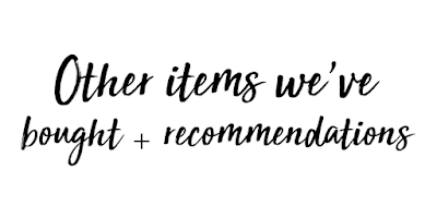 Other Items We've Bought and Best Baby Product Recommendations