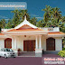 Kerala style single floor house plan - 1155 Sq. Ft.