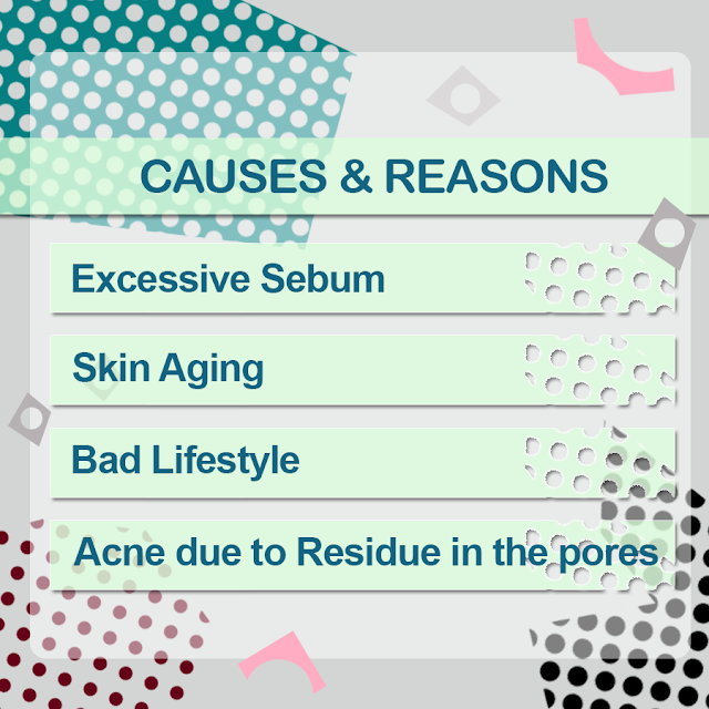 Excessive Sebum/ skin aging/ Acne due to Residue in the pores/Bad Lifestyle