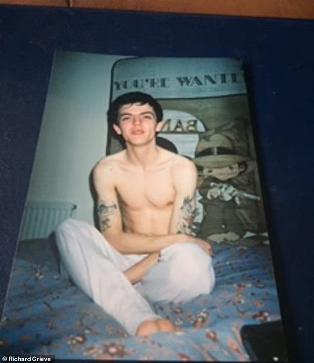 Richard Grieve aos 21 anos. DailyMail