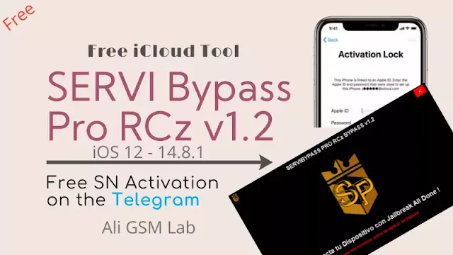 SERVI Bypass Pro RCz v1.2 Free iCloud Tool