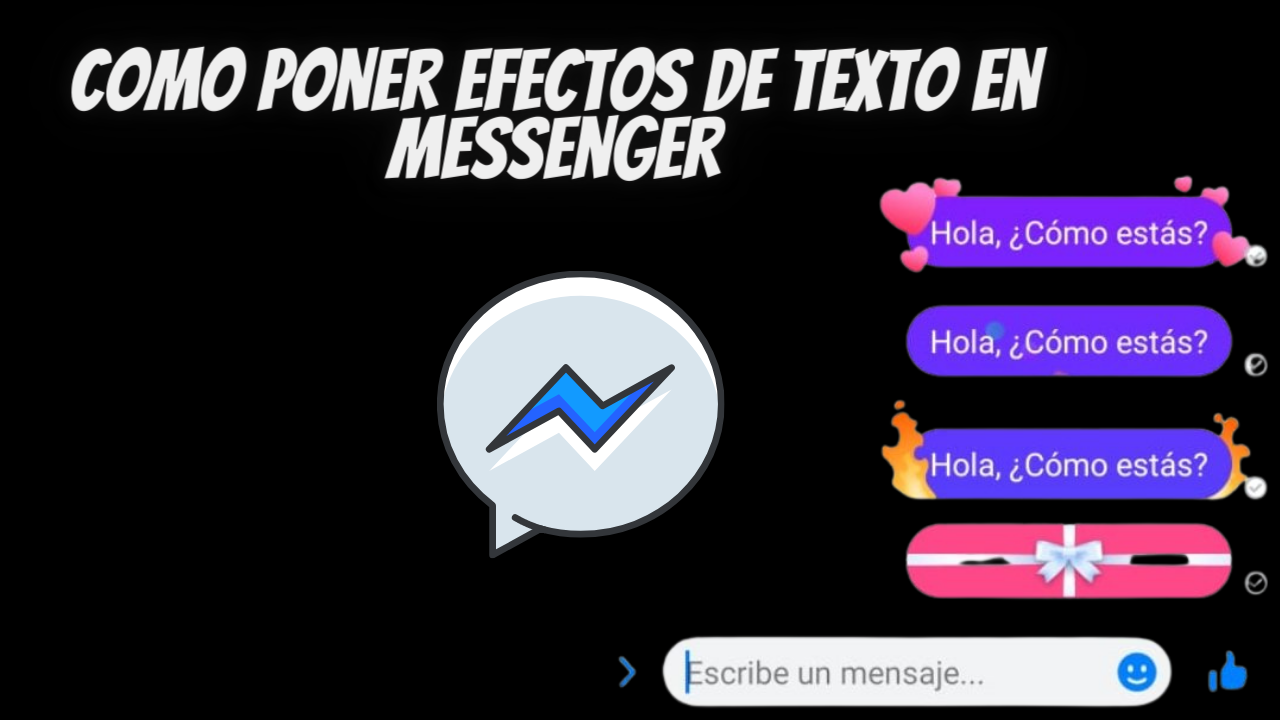 Como hacer efectos de texto en Messenger